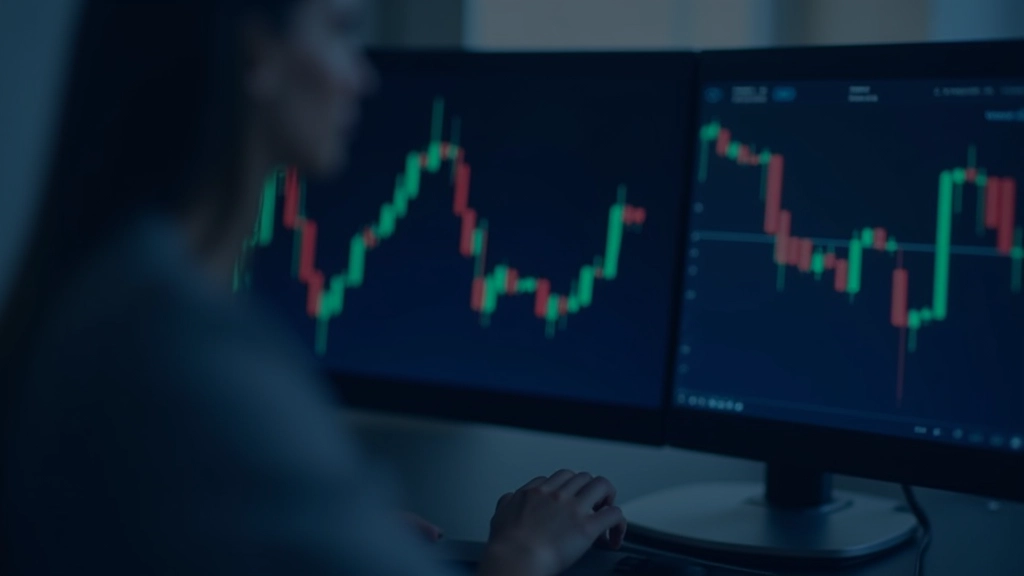 Padrões de velas japonesas em gráfico financeiro colorido
